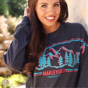 Marleylilly Women's Long Sleeve Tee - Charcoal